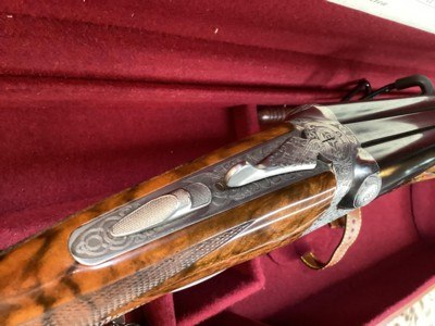 CSMC Christian Hunter .20 Ga. Self Opening, Druid Engraved, Presentation Wood, As New, Cased, Trades Welcome - Image 12 of 25