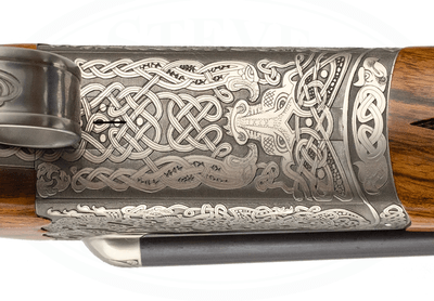 CSMC Christian Hunter .20 Ga. Self Opening, Druid Engraved, Presentation Wood, As New, Cased, Trades Welcome - Image 19 of 25
