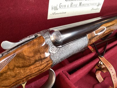 CSMC Christian Hunter .20 Ga. Self Opening, Druid Engraved, Presentation Wood, As New, Cased, Trades Welcome - Image 11 of 25