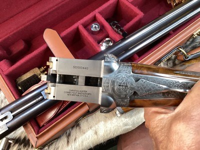 CSMC Christian Hunter .20 Ga. Self Opening, Druid Engraved, Presentation Wood, As New, Cased, Trades Welcome - Image 24 of 25