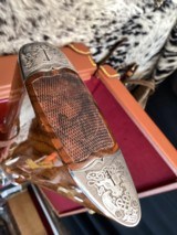 CSMC Christian Hunter .20 Ga. Self Opening, Druid Engraved, Presentation Wood, As New, Cased, Trades Welcome - Image 17 of 25