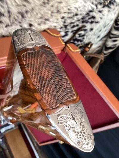 CSMC Christian Hunter .20 Ga. Self Opening, Druid Engraved, Presentation Wood, As New, Cased, Trades Welcome - Image 17 of 25