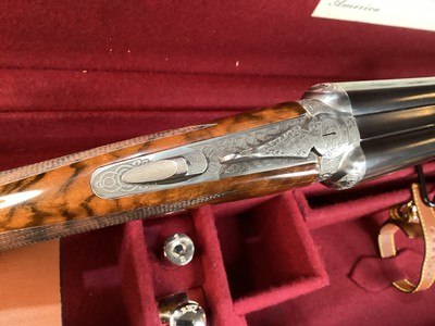 CSMC Christian Hunter .20 Ga. Self Opening, Druid Engraved, Presentation Wood, As New, Cased, Trades Welcome - Image 25 of 25