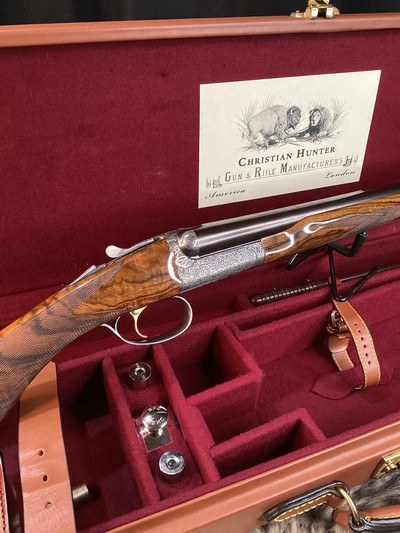 CSMC Christian Hunter .20 Ga. Self Opening, Druid Engraved, Presentation Wood, As New, Cased, Trades Welcome - Image 1 of 25