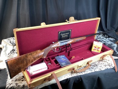 CSMC RBL SxS, .28 Ga., 30”, Engraved W/Case Colors/Blued, Wood Upgrade, Cased & Beautiful. Trades Welcome - Image 1 of 25