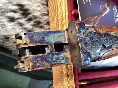 CSMC RBL SxS, .28 Ga., 30”, Engraved W/Case Colors/Blued, Wood Upgrade, Cased & Beautiful. Trades Welcome - Image 24 of 25