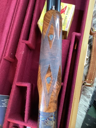 CSMC RBL SxS, .28 Ga., 30”, Engraved W/Case Colors/Blued, Wood Upgrade, Cased & Beautiful. Trades Welcome - Image 13 of 25