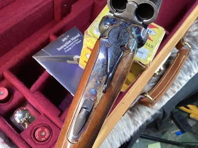 CSMC RBL SxS, .28 Ga., 30”, Engraved W/Case Colors/Blued, Wood Upgrade, Cased & Beautiful. Trades Welcome - Image 10 of 25