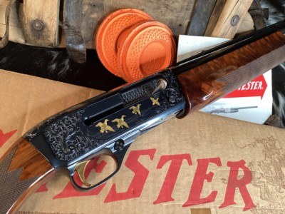 Super Pigeon Grade Winchester SuperX Model1, Serial Number 15, Factory Gold Inlay Engraved, W/Box, Gorgeous& Rare. Trades Welcome - Image 21 of 25