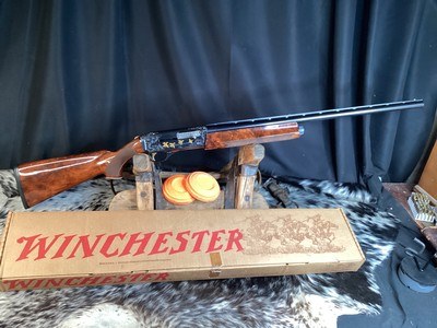 Super Pigeon Grade Winchester SuperX Model1, Serial Number 15, Factory Gold Inlay Engraved, W/Box, Gorgeous& Rare. Trades Welcome - Image 3 of 25