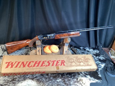 Super Pigeon Grade Winchester SuperX Model1, Serial Number 15, Factory Gold Inlay Engraved, W/Box, Gorgeous& Rare. Trades Welcome - Image 5 of 25
