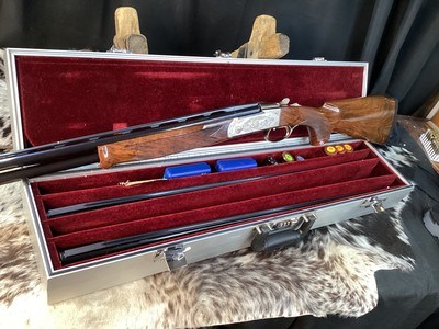 Krieghoff K-20 Three Barrel Set, .20/.28/.410 Ga. Factory Engraved & Signed, Americase. Trades Welcome. - Image 5 of 25