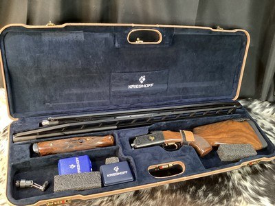Krieghoff K-80 , Plantation Gold Upland Engraved & Signed by Giacomo Badillini, Trap Combo, LNIB, 34 & 32 “ Barrels, Trades Welcome - Image 3 of 25