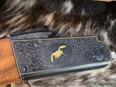 Krieghoff K-80 , Plantation Gold Upland Engraved & Signed by Giacomo Badillini, Trap Combo, LNIB, 34 & 32 “ Barrels, Trades Welcome - Image 4 of 25