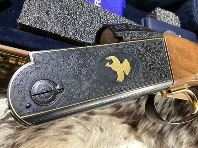 Krieghoff K-80 , Plantation Gold Upland Engraved & Signed by Giacomo Badillini, Trap Combo, LNIB, 34 & 32 “ Barrels, Trades Welcome - Image 7 of 25