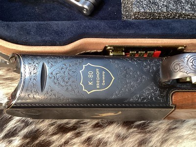 Krieghoff K-80 , Plantation Gold Upland Engraved & Signed by Giacomo Badillini, Trap Combo, LNIB, 34 & 32 “ Barrels, Trades Welcome - Image 9 of 25