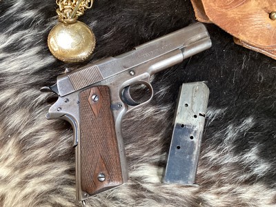 WWI Colt 1911Survivor W/Holster & Orig. Barrel. Matching 1918, Trades Welcome - Image 16 of 23