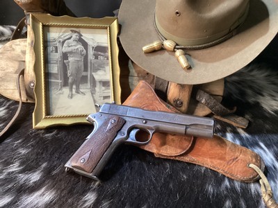 WWI Colt 1911Survivor W/Holster & Orig. Barrel. Matching 1918, Trades Welcome - Image 8 of 23