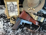 1918 Black Army Colt 1911 .45 Pistol W/Holster Rig, Excellent Original High Condition. Trades Welcome - Image 8 of 25