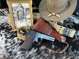 1918 Black Army Colt 1911 .45 Pistol W/Holster Rig, Excellent Original High Condition. Trades Welcome - Image 13 of 25