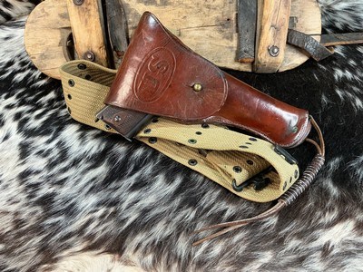 1918 Black Army Colt 1911 .45 Pistol W/Holster Rig, Excellent Original High Condition. Trades Welcome - Image 22 of 25