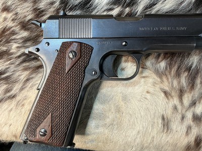 1918 Black Army Colt 1911 .45 Pistol W/Holster Rig, Excellent Original High Condition. Trades Welcome - Image 24 of 25