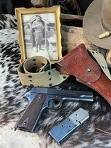 1918 Black Army Colt 1911 .45 Pistol W/Holster Rig, Excellent Original High Condition. Trades Welcome - Image 14 of 25
