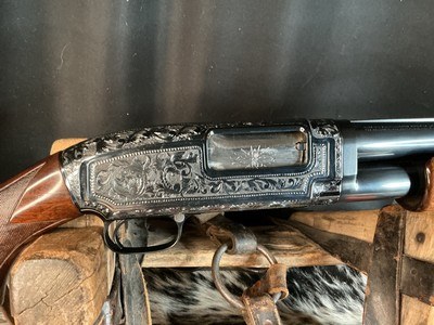 1938 Mfg. Winchester Model 12 “Standard Trap” Solid Rib, Beautifully Hand Engraved, Trades Welcome. - Image 5 of 25