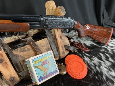1938 Mfg. Winchester Model 12 “Standard Trap” Solid Rib, Beautifully Hand Engraved, Trades Welcome. - Image 2 of 25
