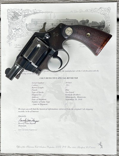 Colt Detective Special, early Square Butt, .38 Special - Image 2 of 15