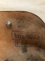 German Radom VIS Holster, Original wartime, code stamp bnz 1944, Brown w/lift strap, Very Good Condition - 4 of 9
