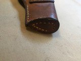 German Radom VIS Holster, Original wartime, code stamp bnz 1944, Brown w/lift strap, Very Good Condition - 8 of 9
