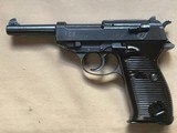 Spreewerk P.38 cvq, "b prefix" serial #, 9mm, End of War Production, Nice Dark Brown Posselt Grips - 1 of 15