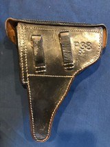 German P.38 Hardshell Holster, gxy 1942, WaA 706, Gebruder Klinge, Original Stitching Intact, Very Good Condition - 2 of 9