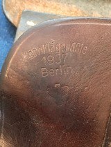J. P. Sauer, 1930 Behordan, Police Starburst K Marked, Both Original Matching Numbered Mags & Original Numbered Police Marked Holster - 10 of 20
