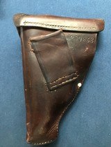 J. P. Sauer, 1930 Behordan, Police Starburst K Marked, Both Original Matching Numbered Mags & Original Numbered Police Marked Holster - 9 of 20