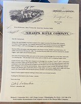 Original vintage 1874 Sharps business rifle-mfg 1877- w/ letter- Old Reliable - 13 of 15