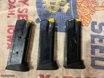 3 Taurus pt 111 pro magazines 12 round