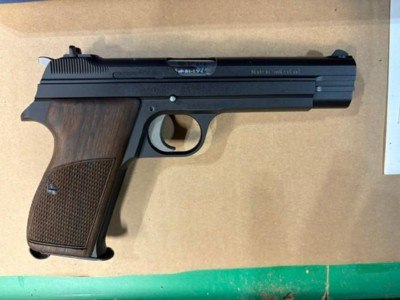 SIG P210-6, Swiss Pistol, 9mmP, Unfired, Boxed with Test Target, and 22LR Conversion Kit - Image 1 of 2