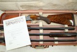 Browning Superposed Diana three barrel set. Round Knob Long Tang - 13 of 15