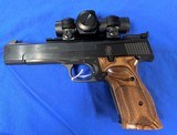 Smith and Wesson Model 41 .22 caliber target pistol with ADCO red dot sight - 1 of 6