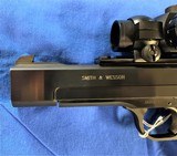 Smith and Wesson Model 41 .22 caliber target pistol with ADCO red dot sight - 4 of 6