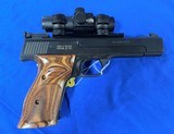 Smith and Wesson Model 41 .22 caliber target pistol with ADCO red dot sight - 5 of 6