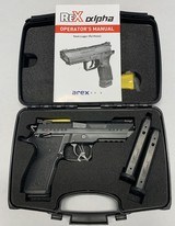 Arex Rex Alpha 9 MM pistol with three 10 round magazines and hard case. - 1 of 6