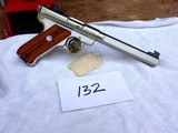 Ruger Mark ll S.S. Semi-Auto 22LR. It has a 51/2" BBL. Slabside. New In The Box. - 4 of 6