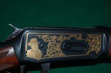 Oliver Winchester & Samuel Colt Commemoative Set94-Winchester SAA Colt 44-40 Matching Serial No. Oak Display Case - 9 of 14