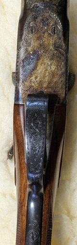 Beautiful Parker Reproduction DHE 20ga. SxS with Amazing Quilted Walnut Stock and Rare Configuration $7600 Make Offer - 18 of 19