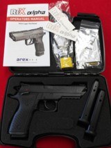Arex REXALPHA9-01 Rex Alpha 9mm Luger 5" 17+1 Black Nitride Black Polymer Grip - 1 of 8