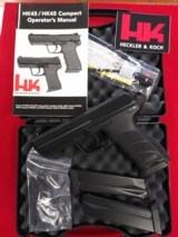 HK 81000029 HK45 LEM 45 ACP 4.46" 10+1 Black Black Interchangeable Backstrap Grip 3 Magazines - 3 of 3