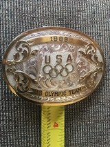 Original 1988USATeam Olympic Sterling belt Buckle - 3 of 4